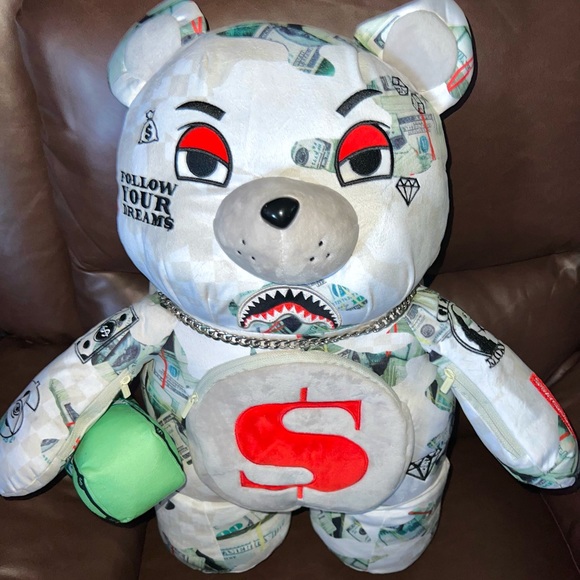 Sprayground Money Teddy Bag ✨ - Picture 1 of 3